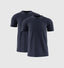 Pack Of 2 Men's Muscle Fit Navy T-Shirt