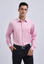 Mens Cotton Smart Casual Shirt In Pink