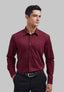 Mens Casual Shirt In Burgundy