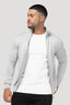 Men's Grey Full Zip Jumper