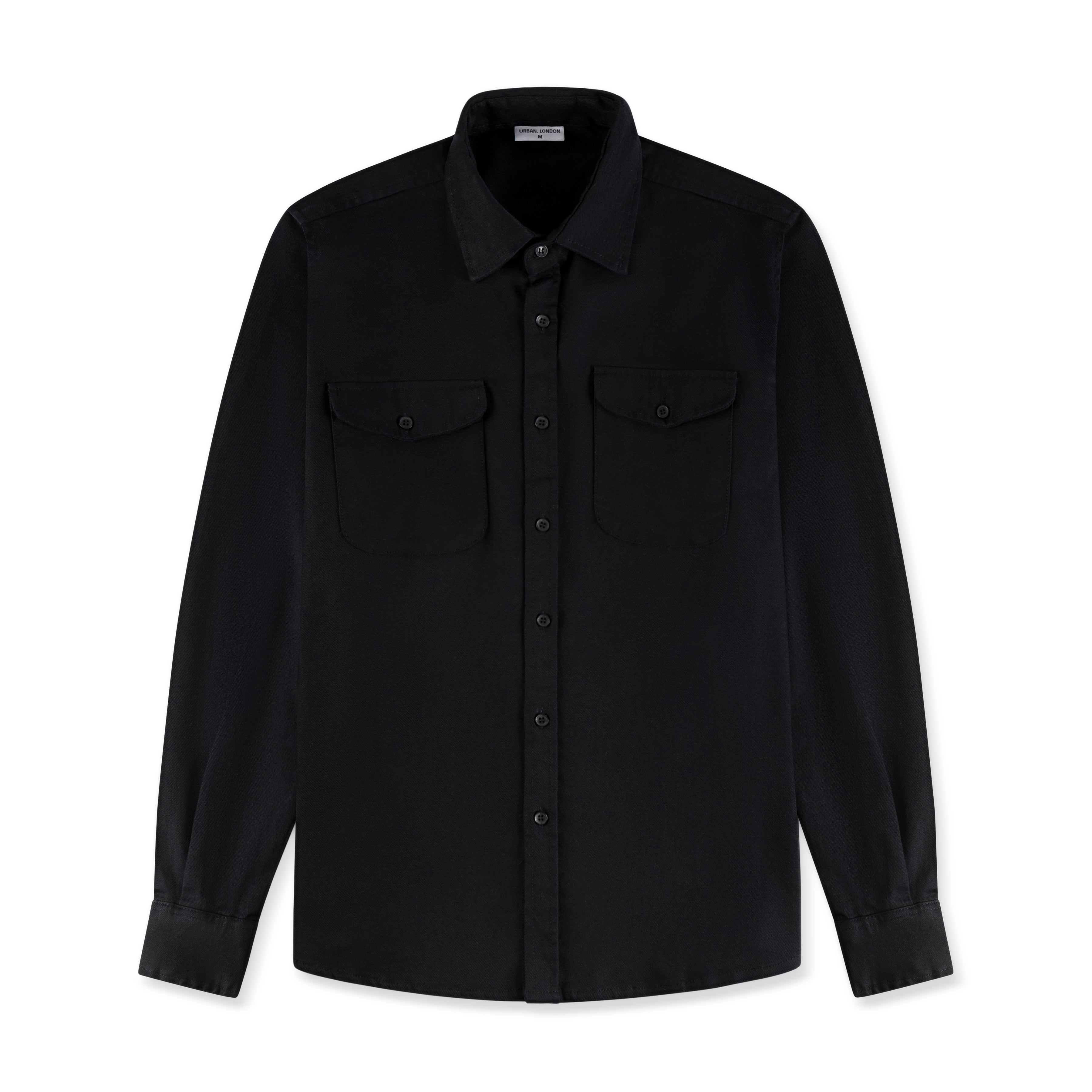 Mens Black Premium Overshirt