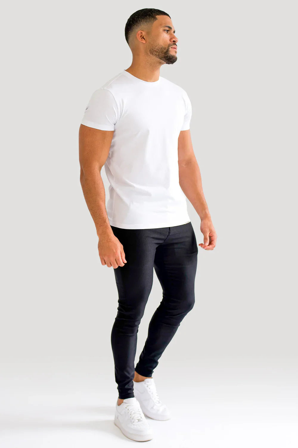 Men's Muscle Fit White T-Shirt Secondary image