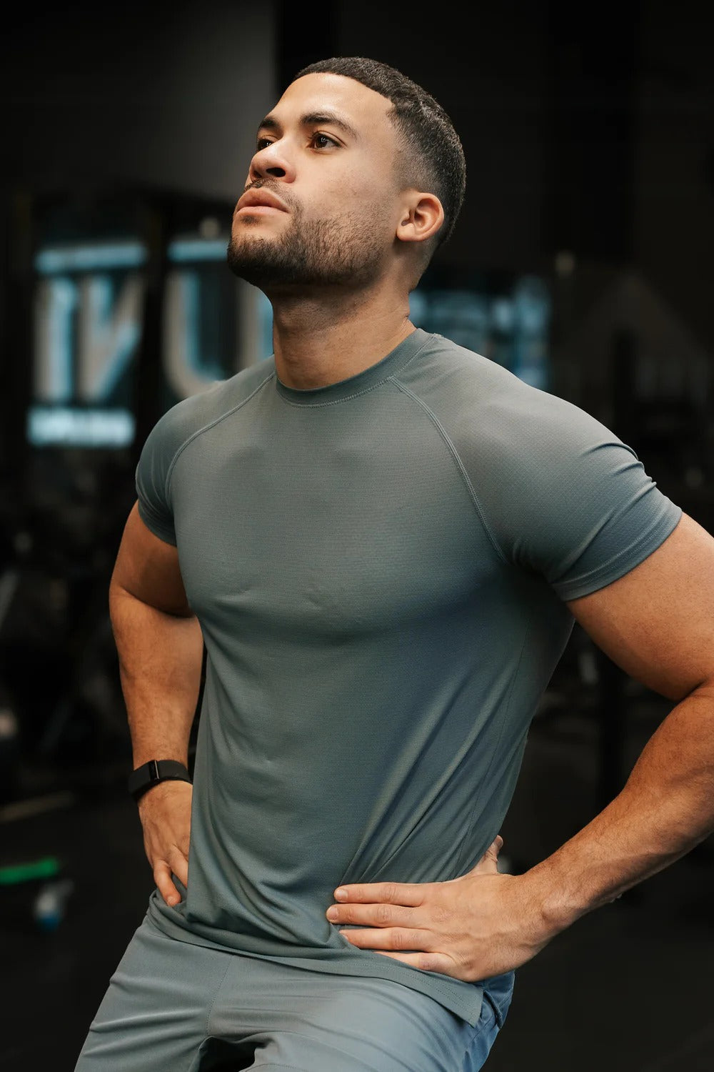 Muscle Fit Training Charcoal T-Shirt
