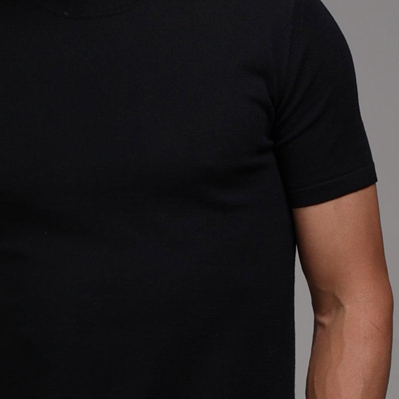 Muscle Fit Rich Cotton Black T-Shirt