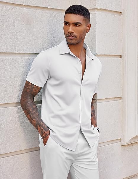 Mens Linen Shirt In White Main image