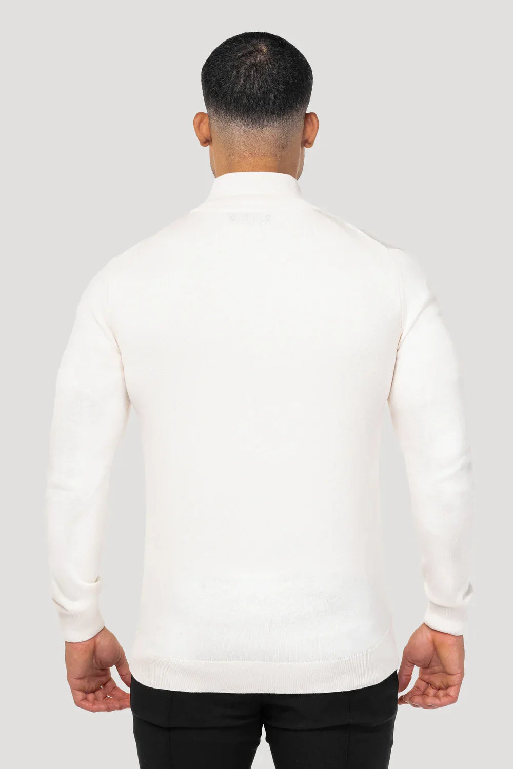 Men's Cream Full Zip Jumper