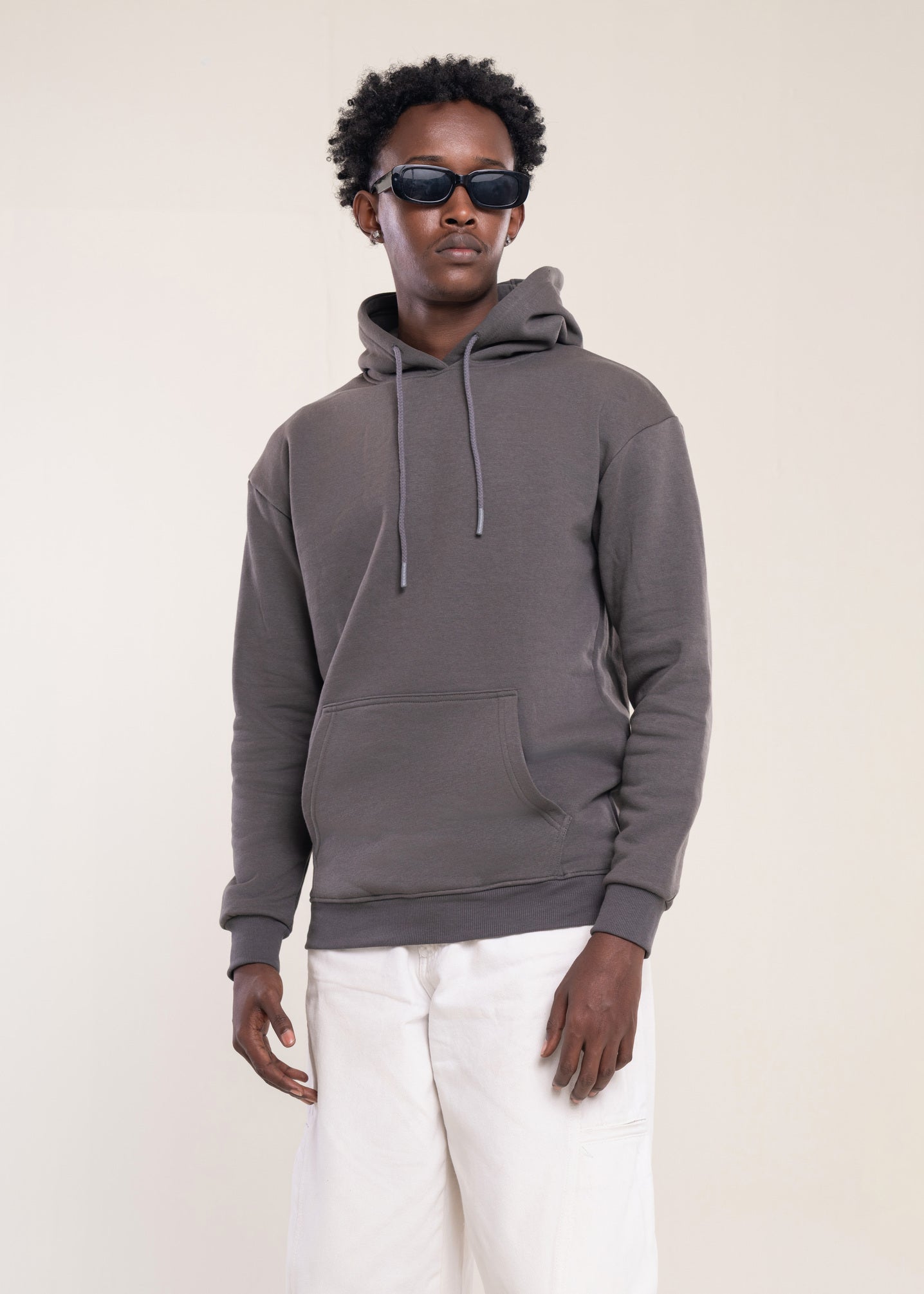 Mens Oversized Hoodie Grey - Mens Essentials Hoodie  - Mens Hoodies Collection UK