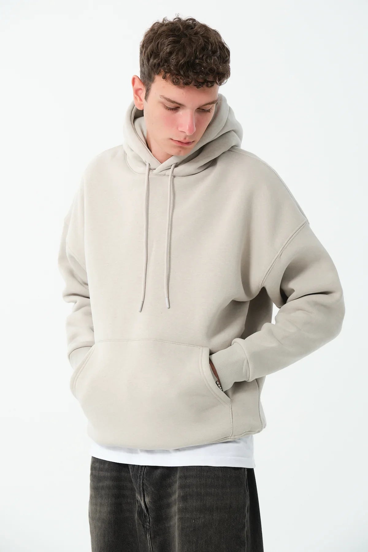 Men's Hoodie In Biege Main image