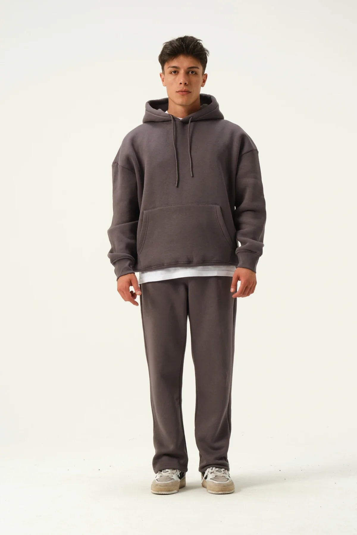 Men's Oversized Hoodie In Grey Main image
