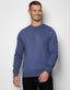 Men's Crew Neck Sweater In Blue - Urban Londonn Ltd
