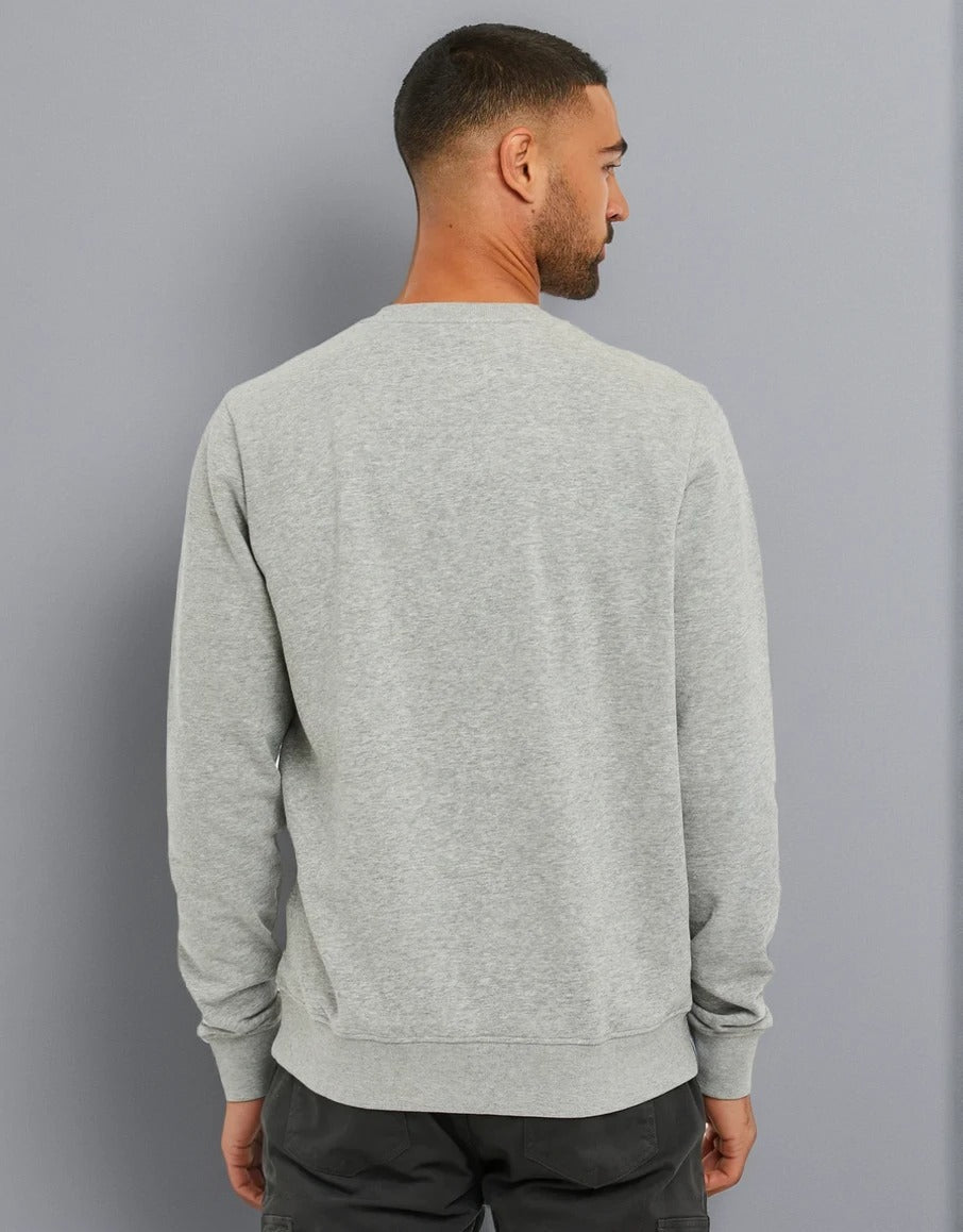Men's Crew Neck Sweater In Grey - Urban Londonn Ltd