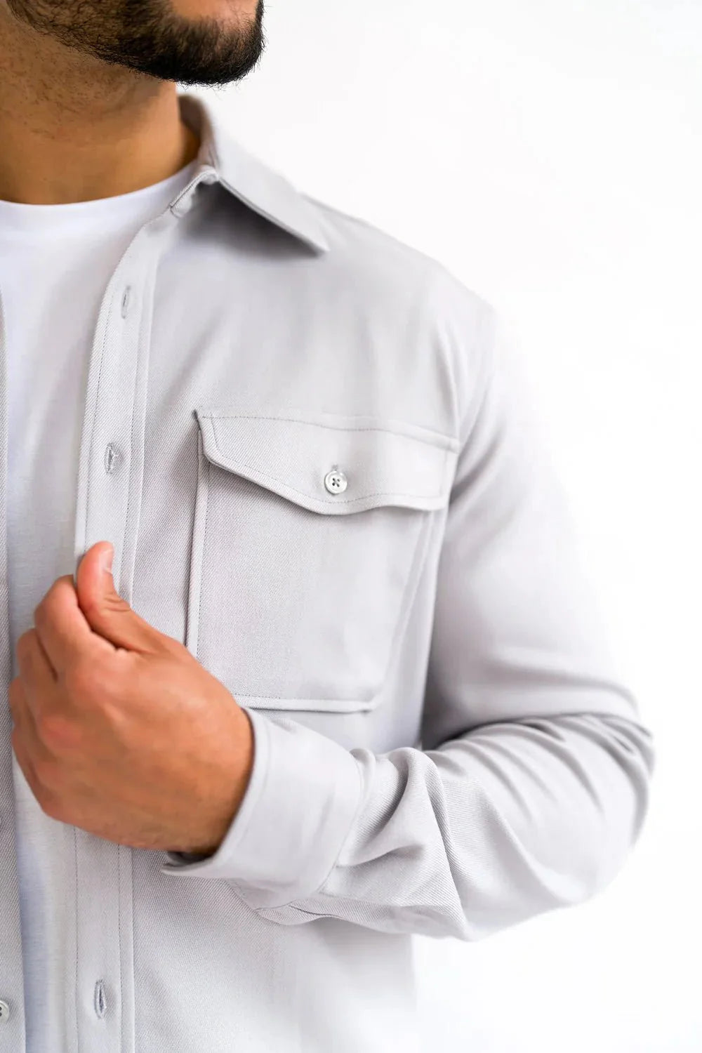 Men’s Grey Premium Overshirt