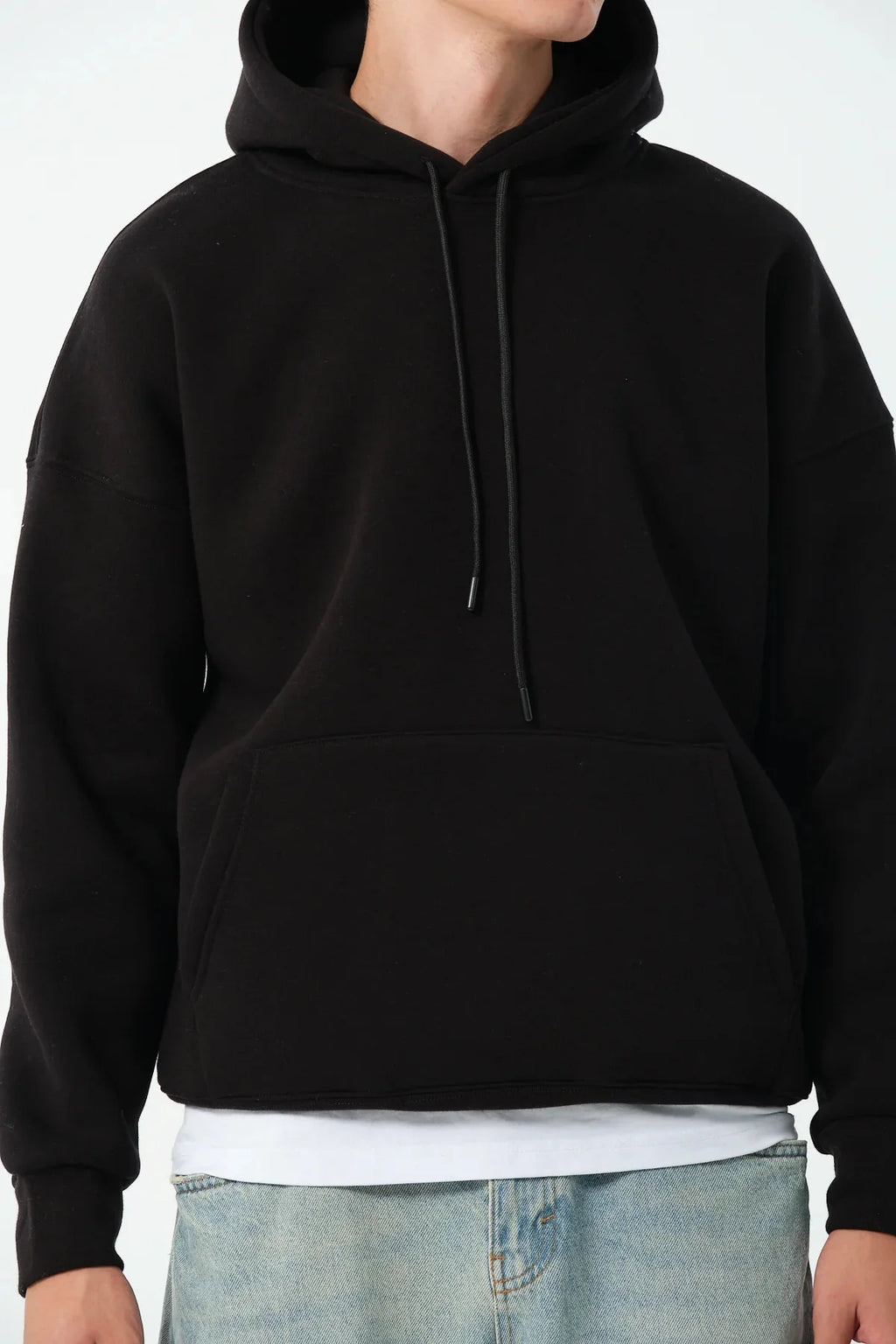Men's Oversized Hoodie In Black - Urban Londonn Ltd