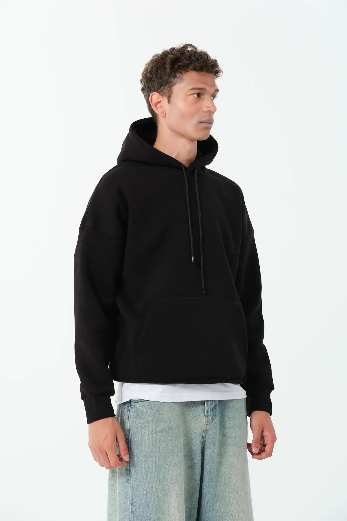 Men's Oversized Hoodie In Black - Urban Londonn Ltd Main image