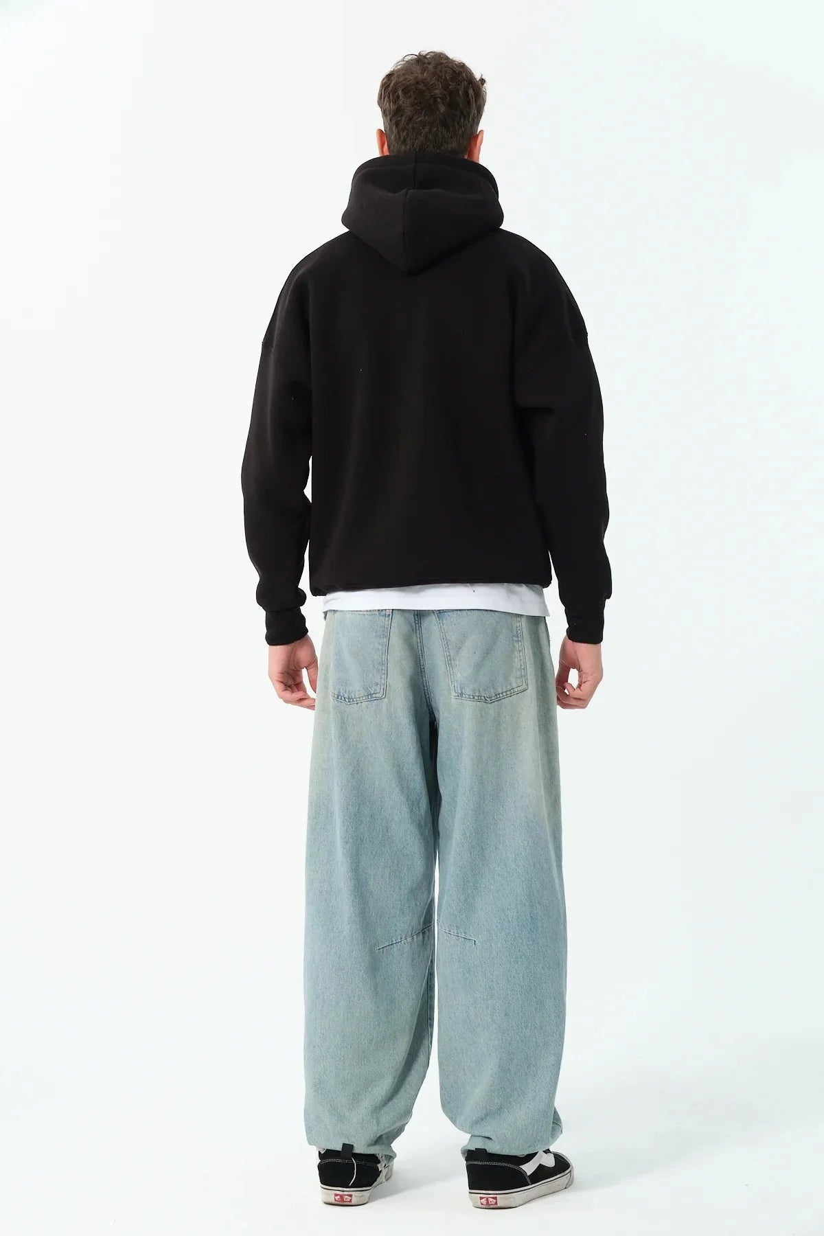 Men's Oversized Hoodie In Black - Urban Londonn Ltd