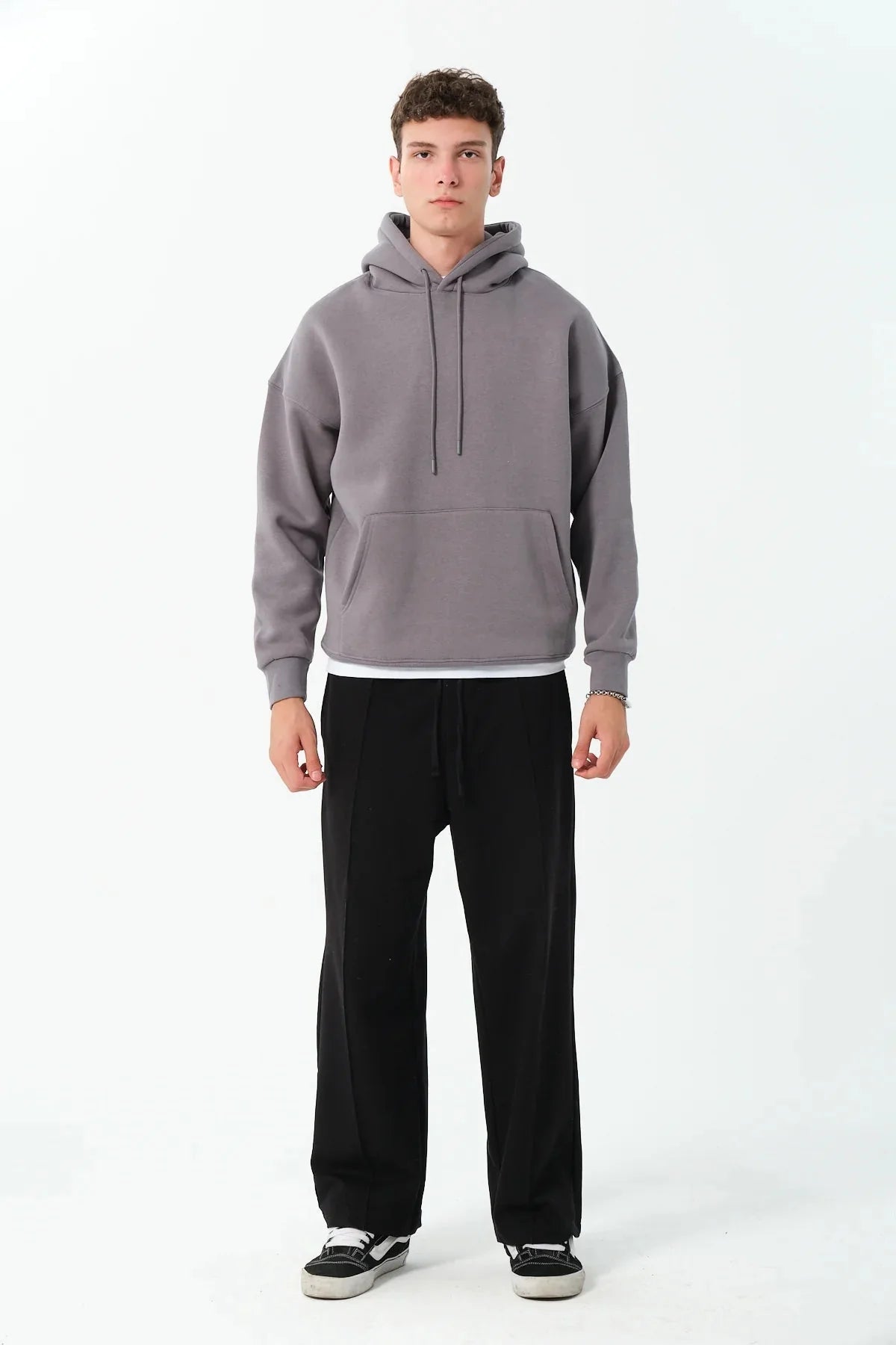 Men's Oversized Hoodie In Grey - Urban Londonn Ltd